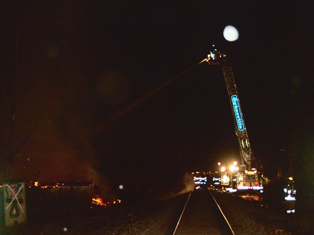 Ladder 12 in operation